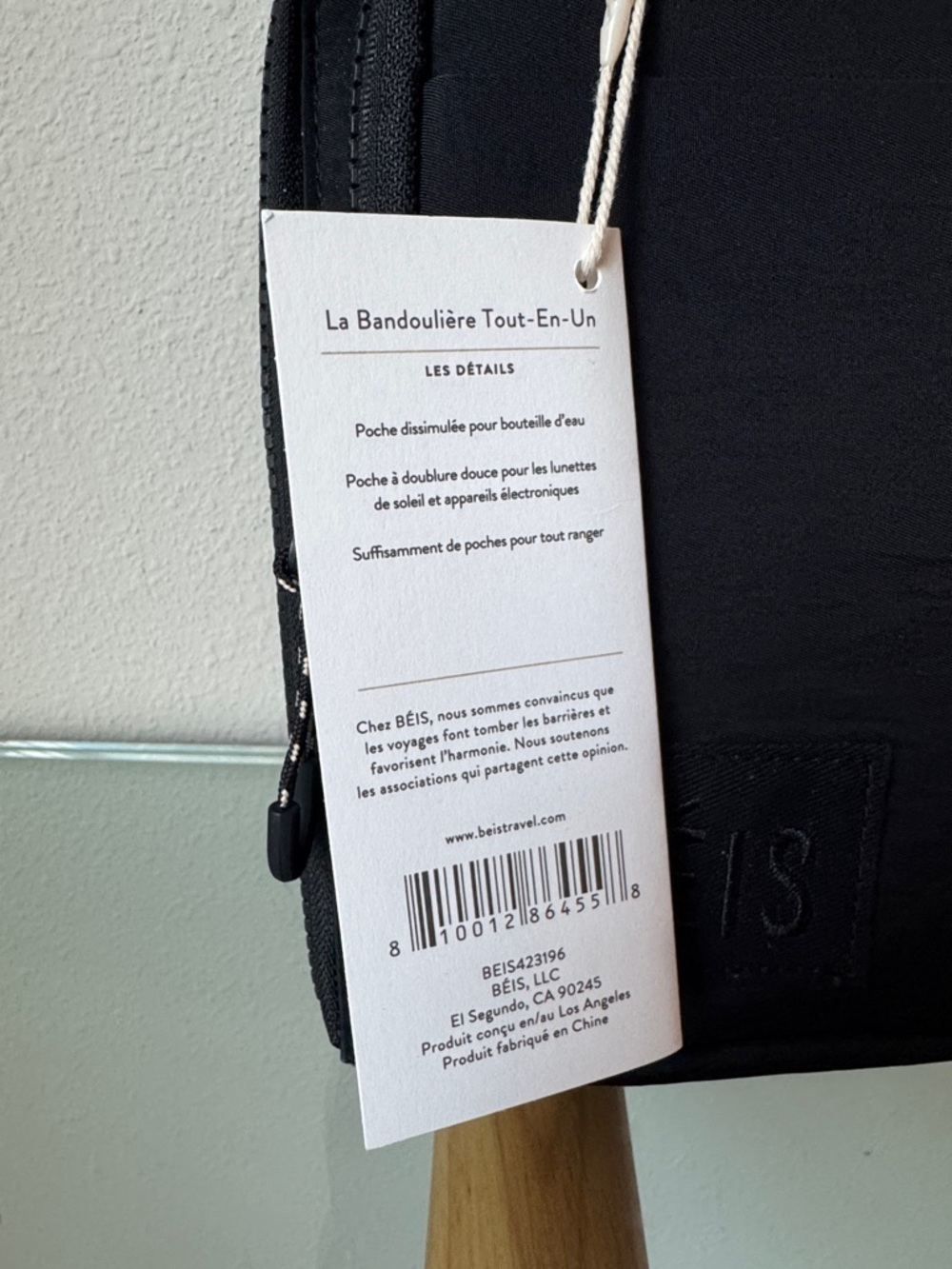 Béis The Sport Sling in Black NWT - Picture 8 of 8